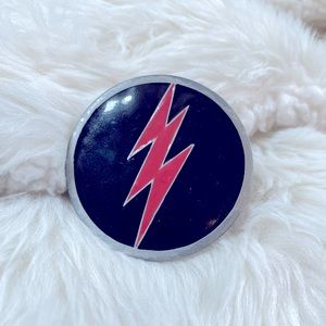 ⚡️Vintage Pewter Pink Lightning Bolt Belt Buckle⚡️